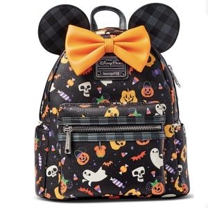 Disney Parks Loungefly Minnie Mouse Halloween Mini Backpack